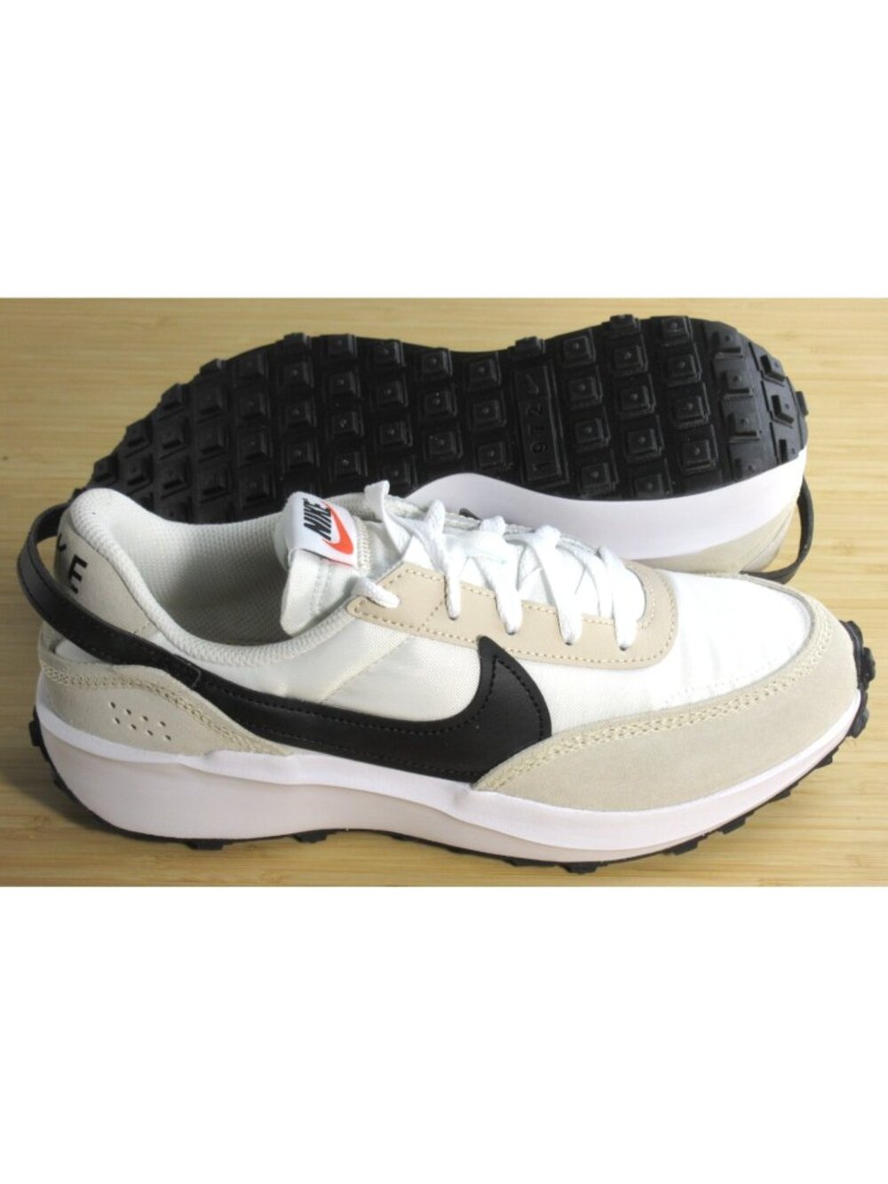 Nike Women's Waffle Debut Retro Running Shoes Sanddrift Black White Sizes NIB - Picture 2 of 7